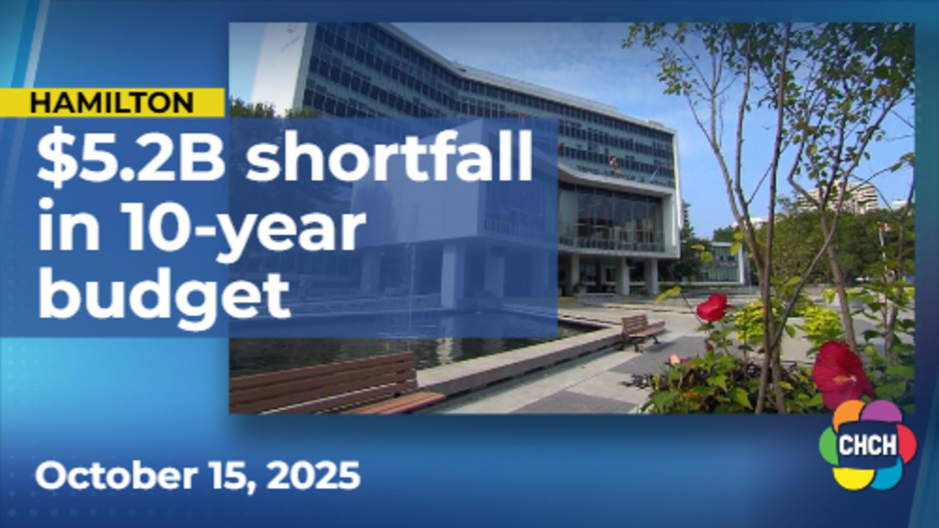 Hamilton faces challenge of $5.2B shortfall in 10-year infrastructure budget 