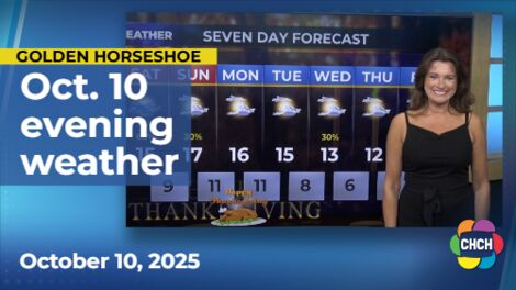 Evening weather forecast for Oct. 10