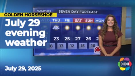 Evening weather forecast for July 29, 2025