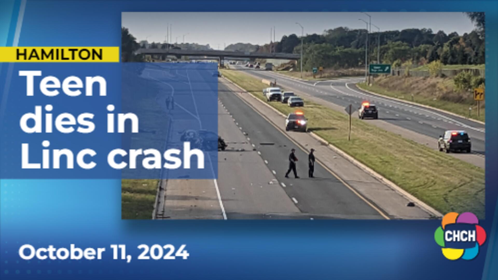 1 teen dead, 2 in hospital after multi-vehicle crash on Hamilton's Linc