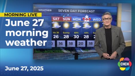 Morning weather forecast for June 27, 2025