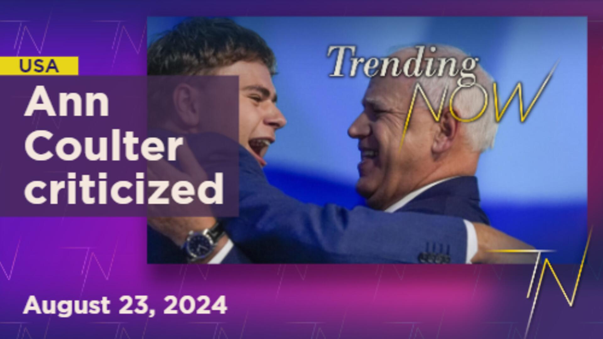 Ann Coulter under intense scrutiny after criticizing Walz's teen son