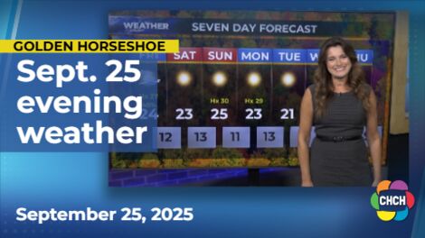 Evening weather forecast for Sept. 25
