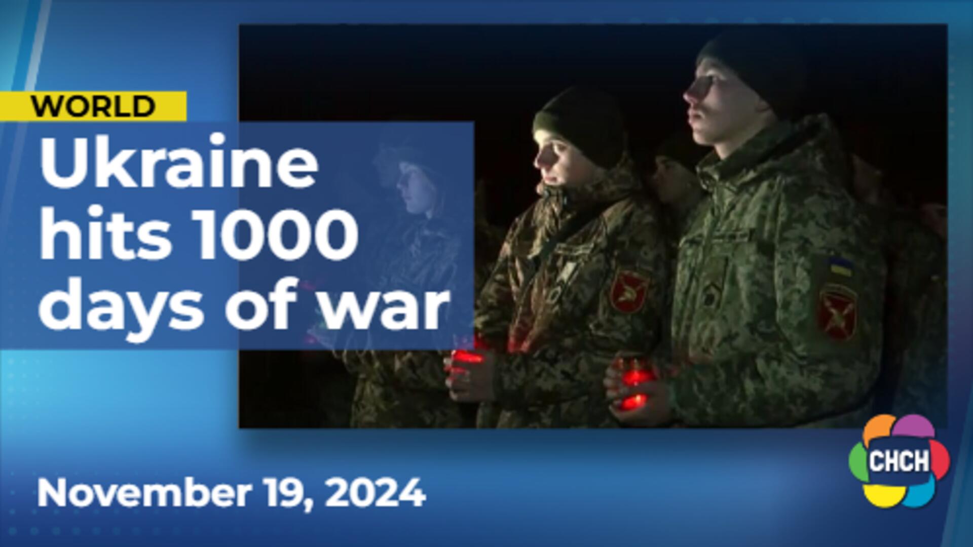 Ukraine marks 1,000 days of war with vigils around the world