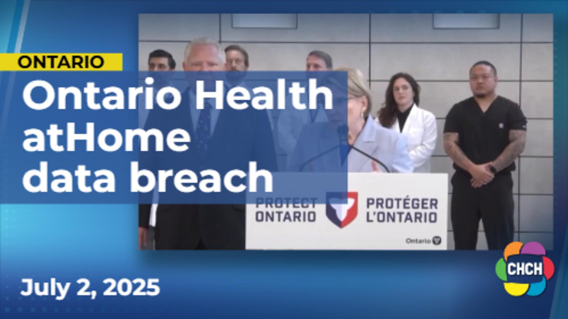 Ontario MPP demands accountability after health-care data breach