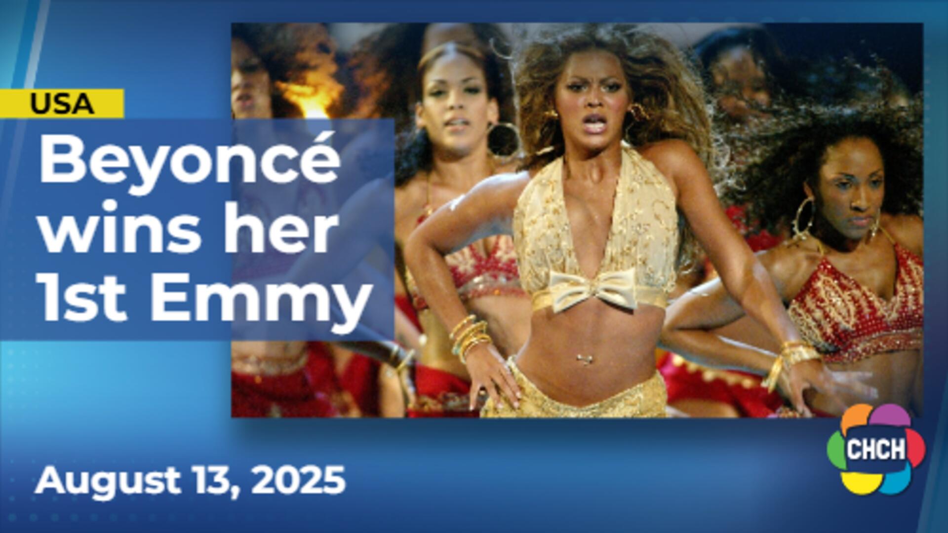 Beyoncé wins first Emmy for her NFL halftime 'Beyoncé Bowl' show