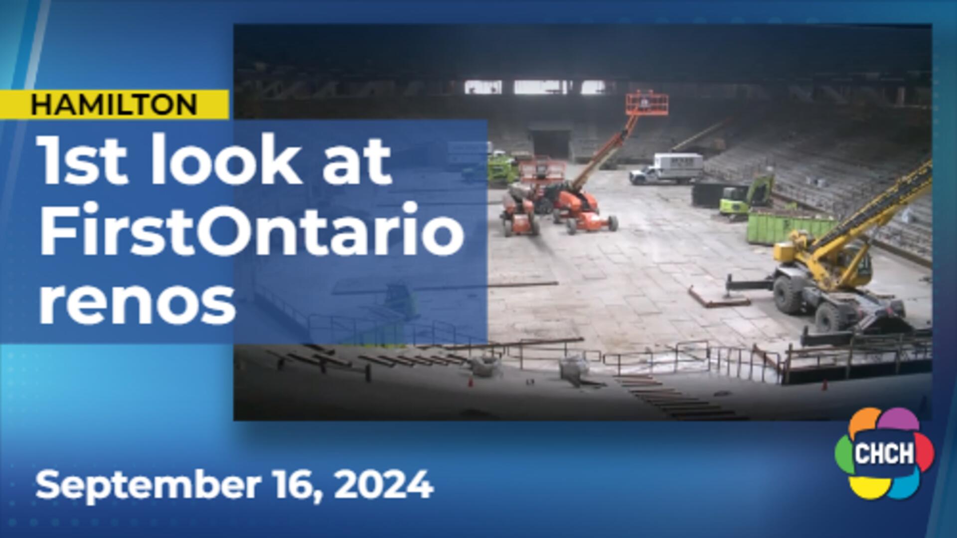 Transformative construction underway at FirstOntario Centre