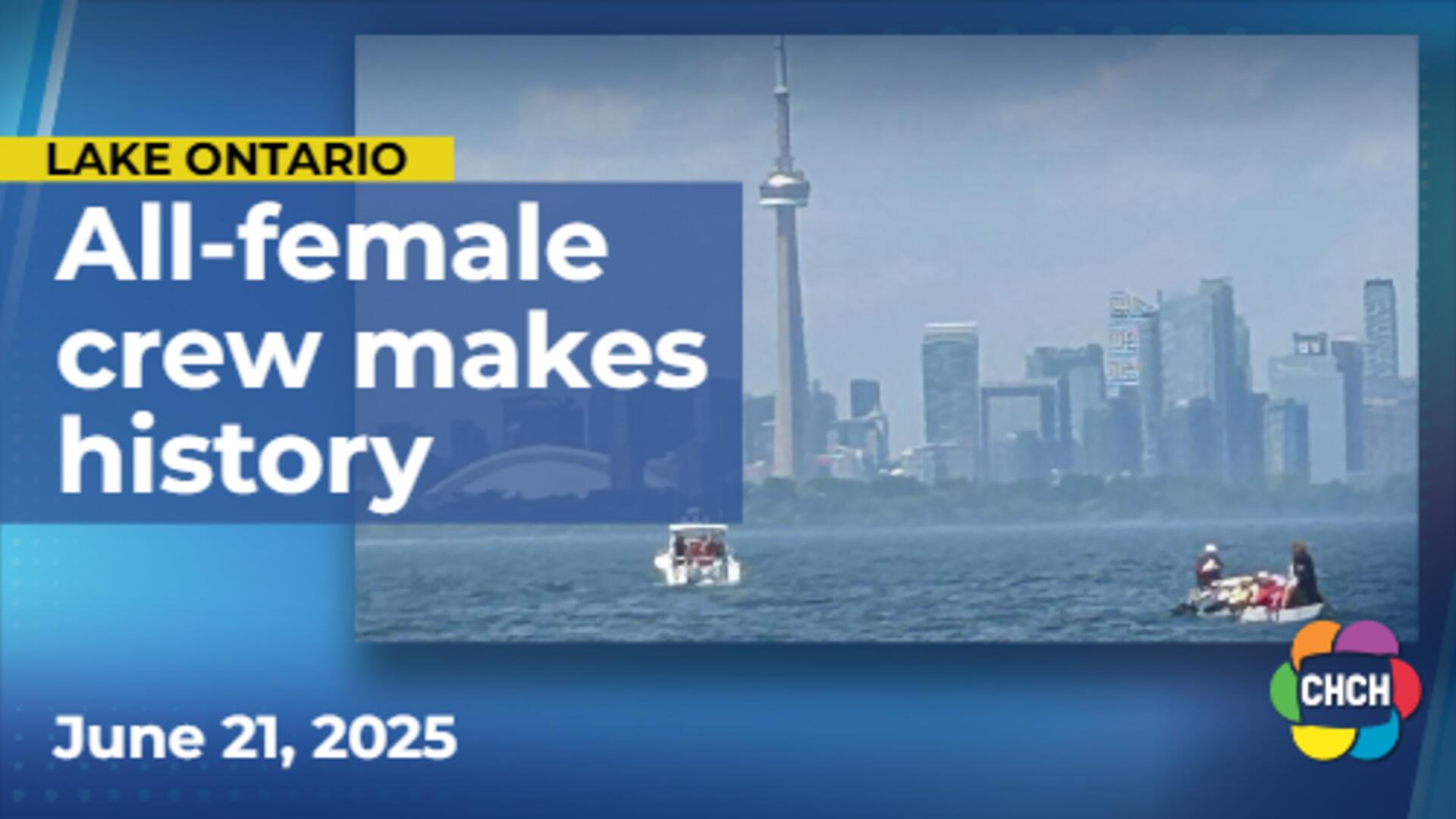 All-female crew makes historic dragon boat crossing of Lake Ontario