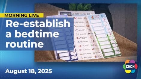 Back-to-bedtime challenge to get back into school routines