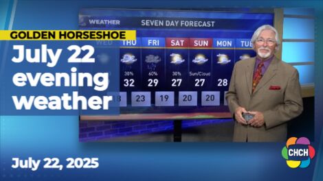 Evening weather forecast for July 22, 2025