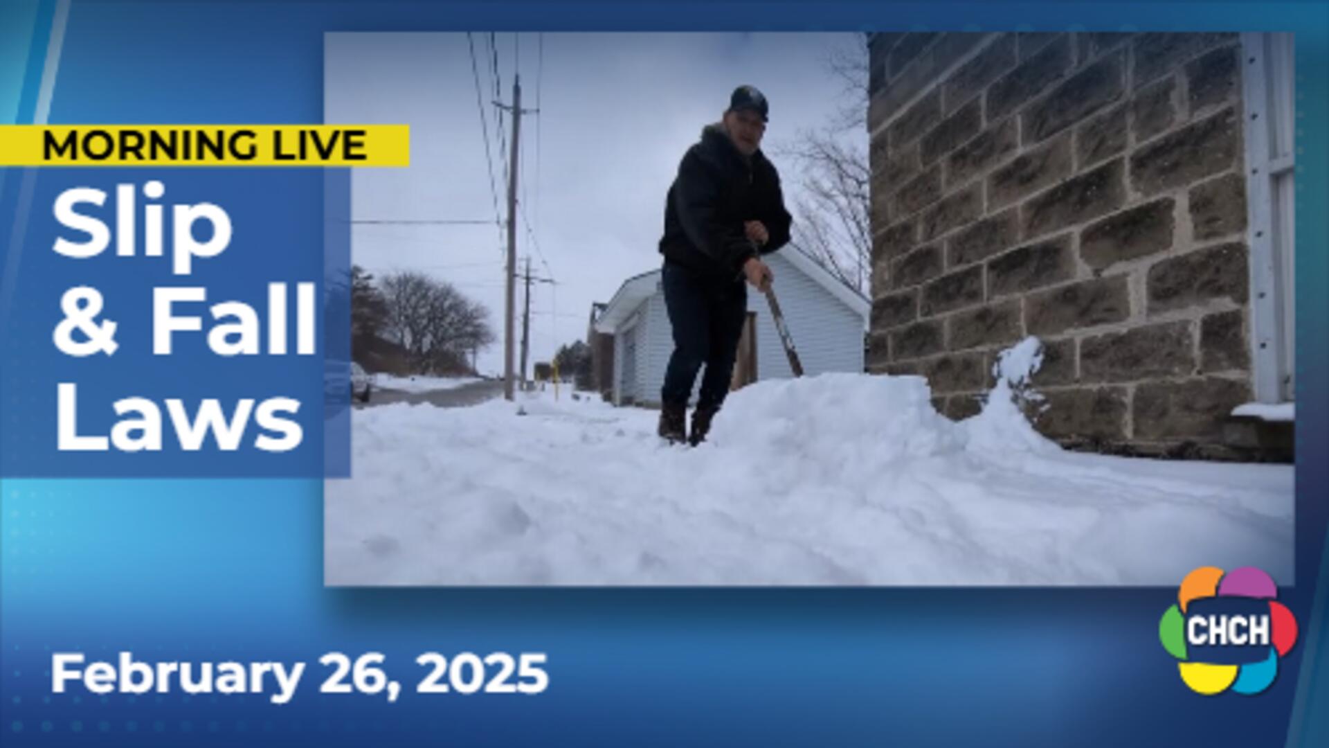 The legal side of slip & falls on ice and snow