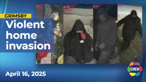 Shocking video shows five armed men violently robbing Grimsby home