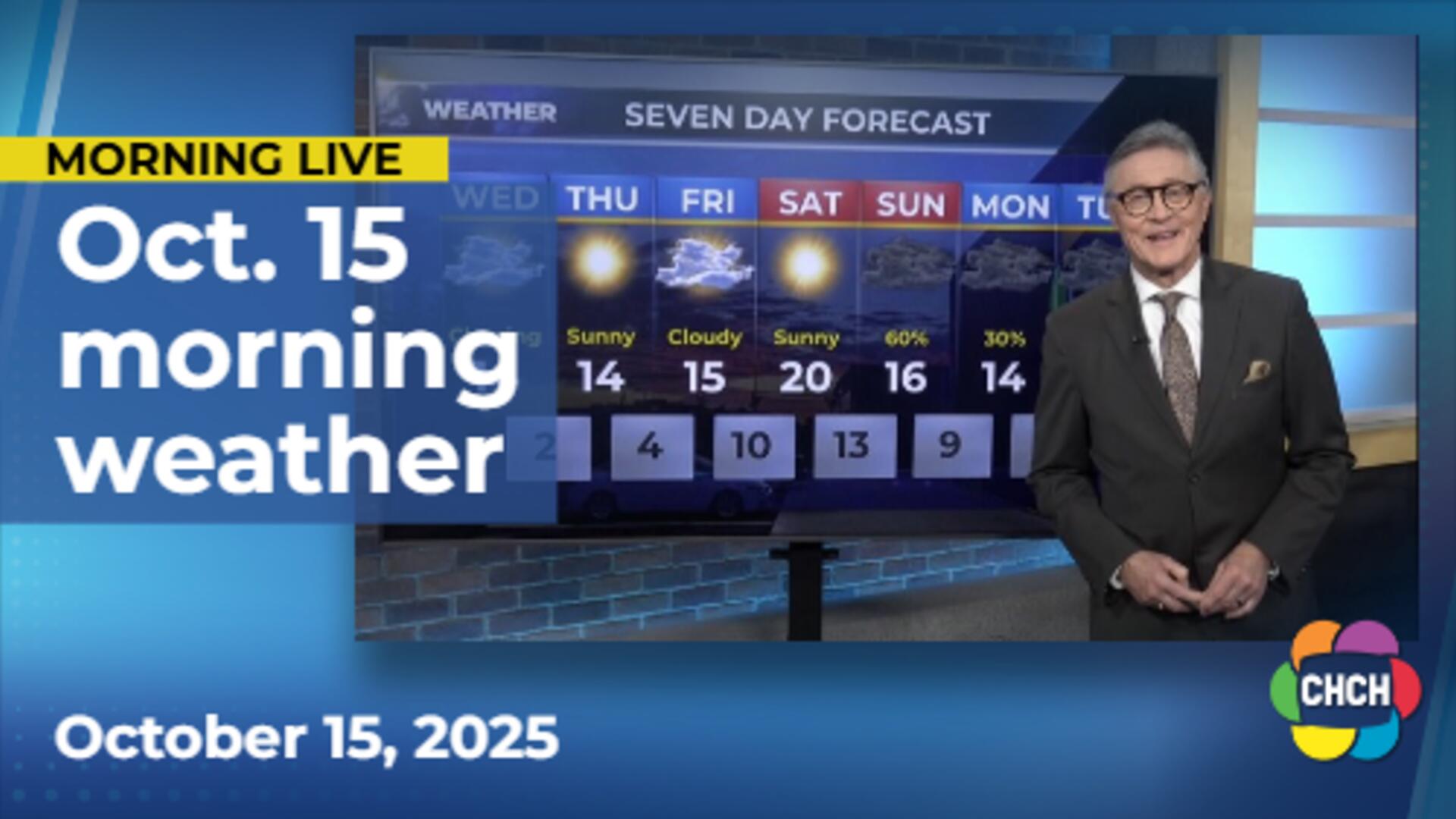 Morning weather forecast for Oct. 15, 2025