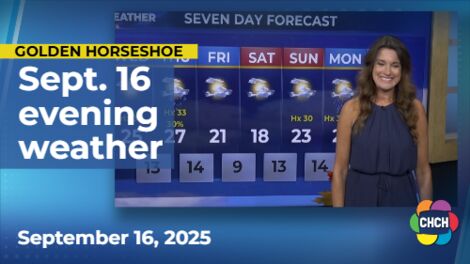 Evening weather forecast for Sept. 16