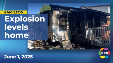Explosion levels East Hamilton home