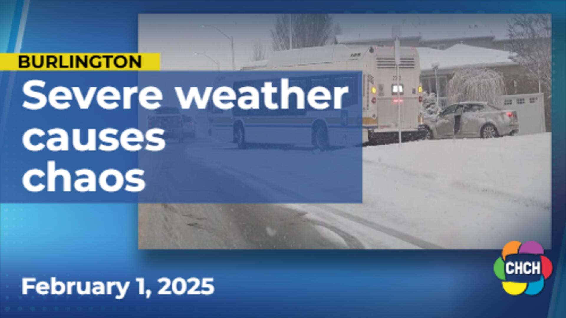 Severe weather causes chaos on local roads