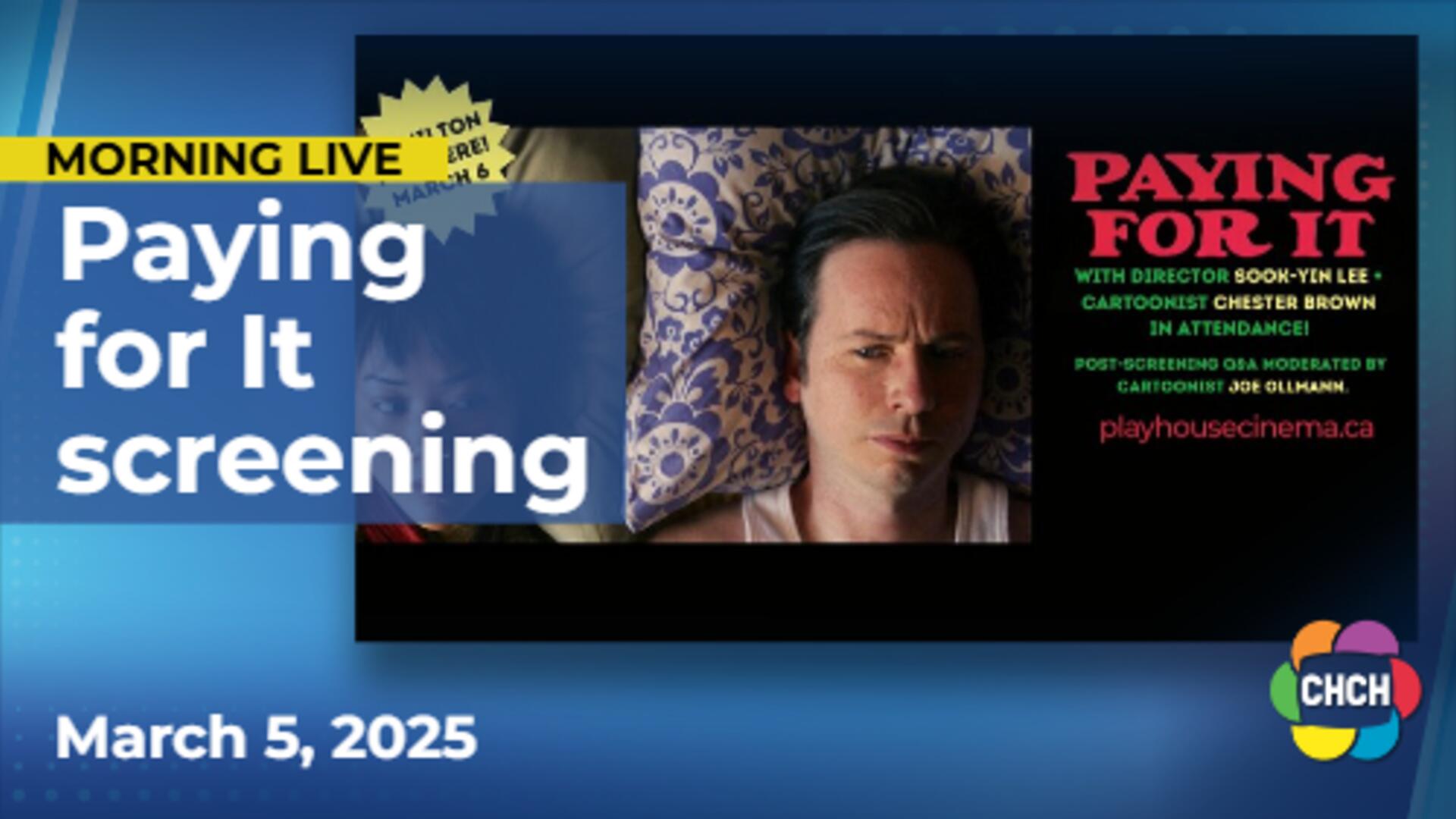 See a special screening of 'Paying for It' at the Playhouse Cinema