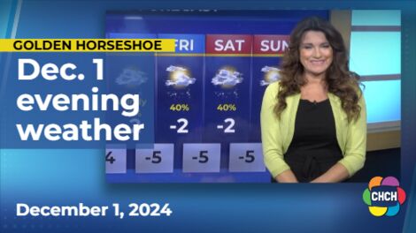 Evening weather forecast for December 1st, 2024