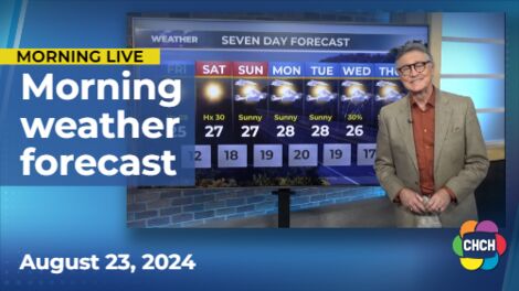 Morning weather forecast for August 23, 2024