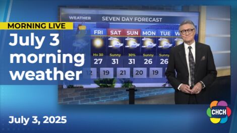 Morning weather forecast for July 3, 2025