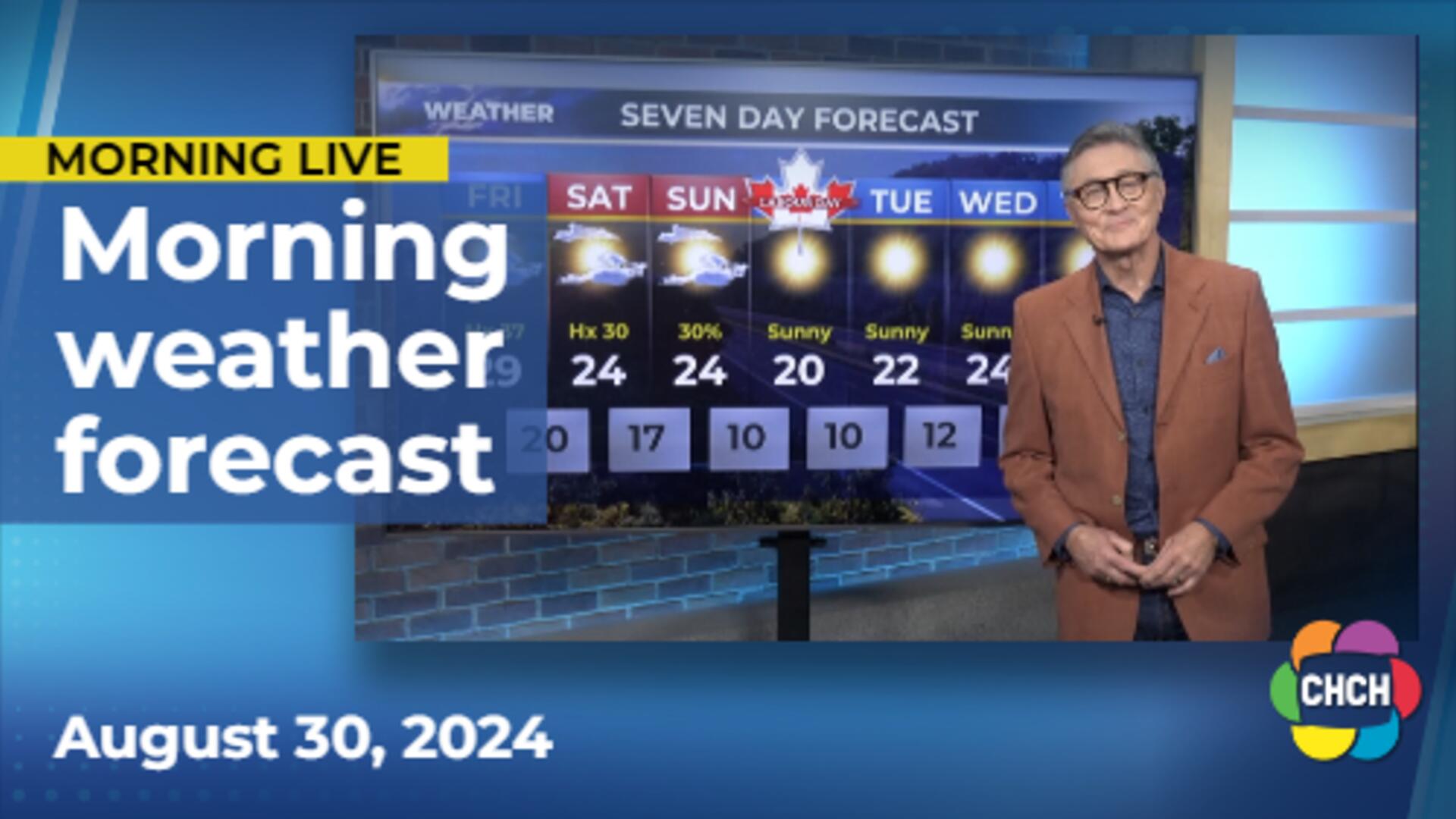 Morning weather forecast for August 30, 2024