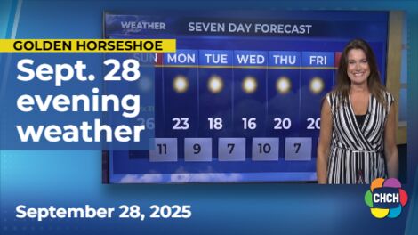 Evening weather forecast for Sept. 28