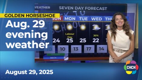Evening weather forecast for Aug. 29, 2025
