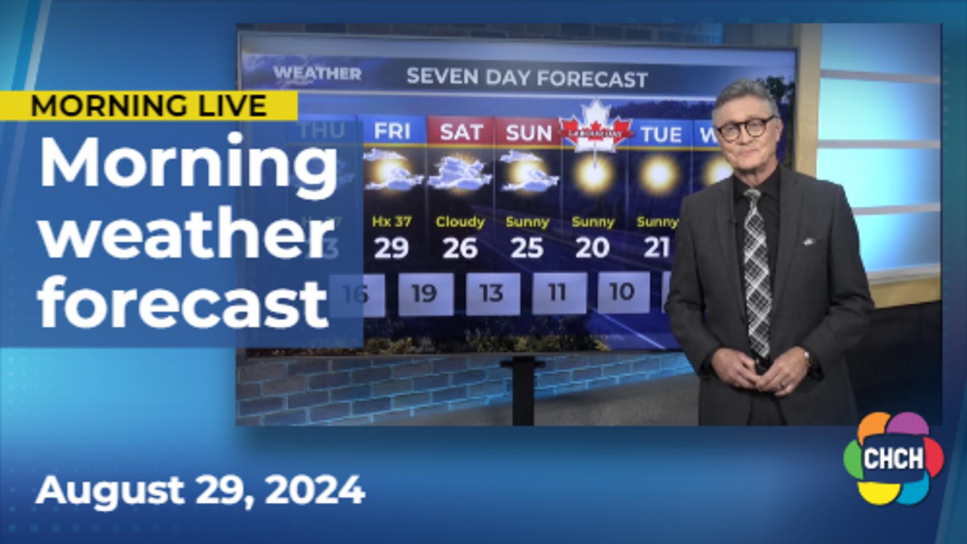 Morning weather forecast for August 29th, 2024