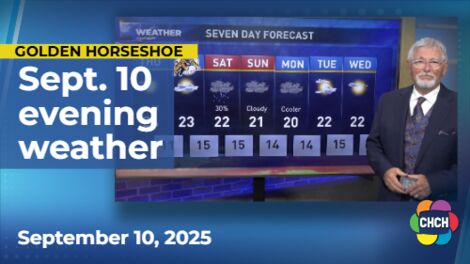 Evening weather forecast for Sept. 10