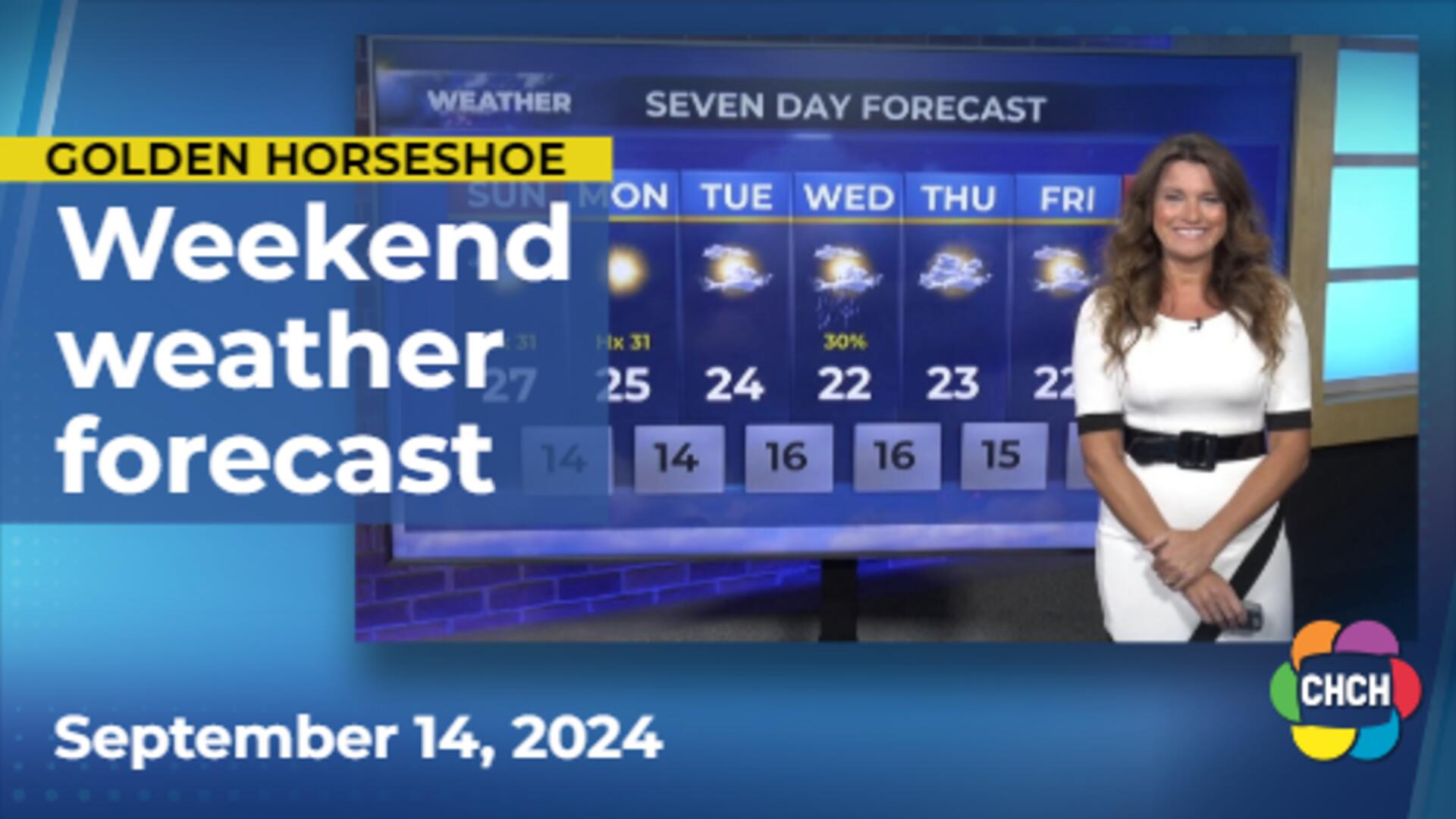 Evening weather forecast for September 14, 2024
