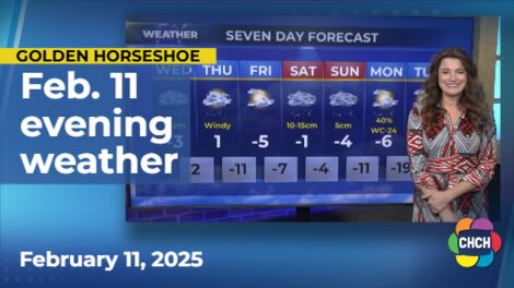 Evening weather forecast for February 11, 2025