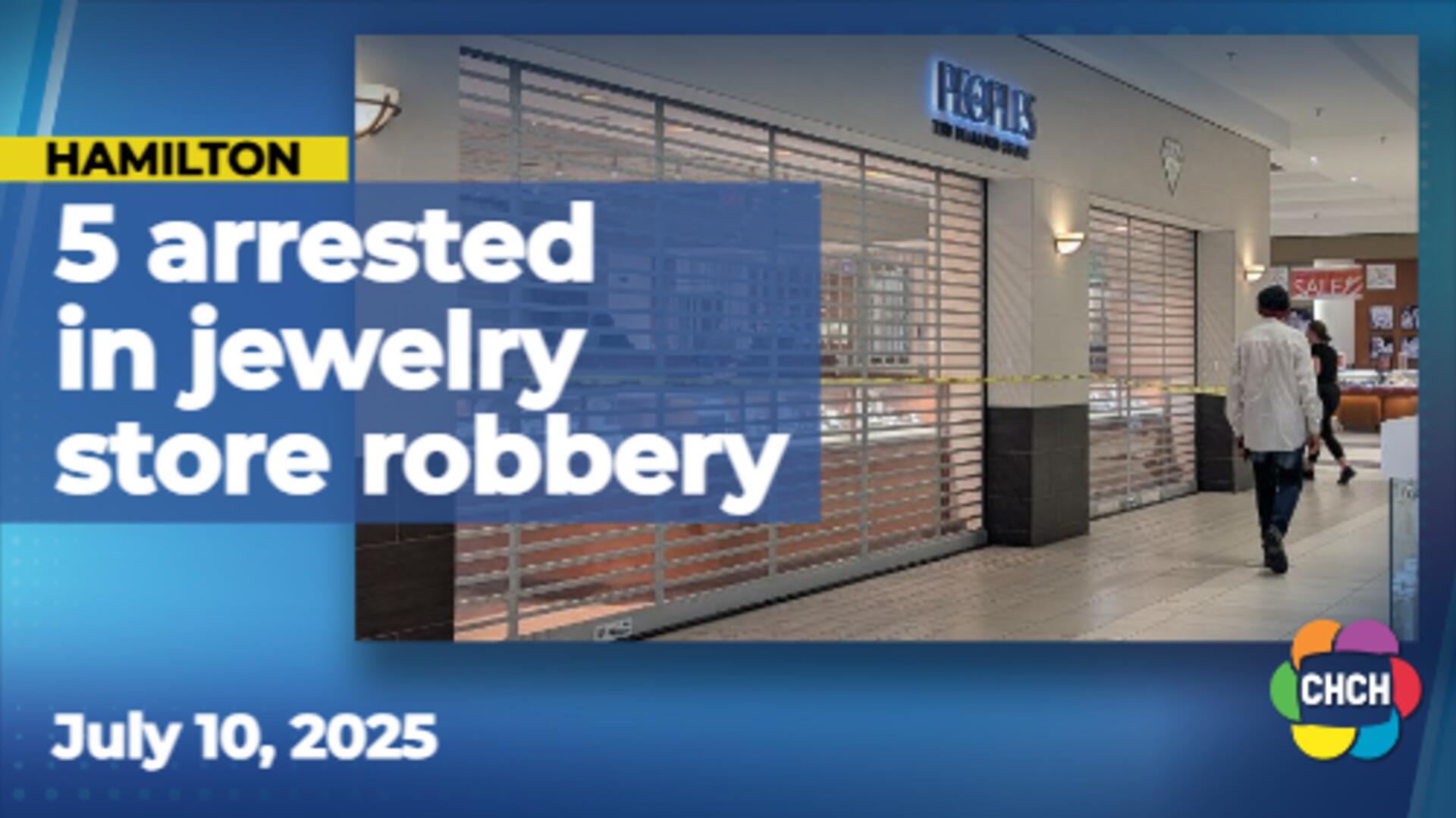 Five teens arrested after Hamilton Eastgate Square jewelry store robbery, stolen items recovered
