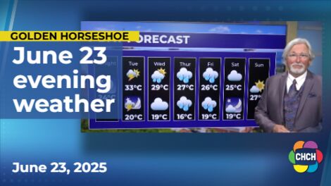 Evening weather forecast for June 23, 2025