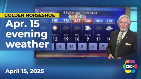 Evening weather forecast for April 15, 2025