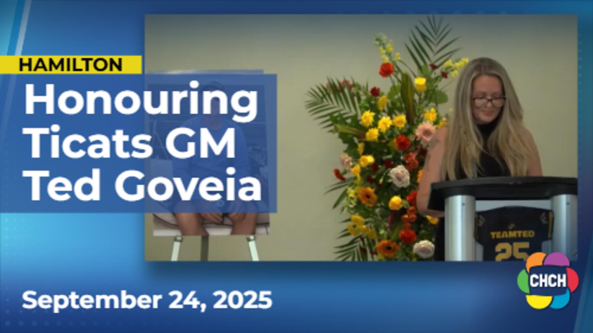 Friends and family gather to honour late Hamilton Tiger-Cats GM Ted Goveia