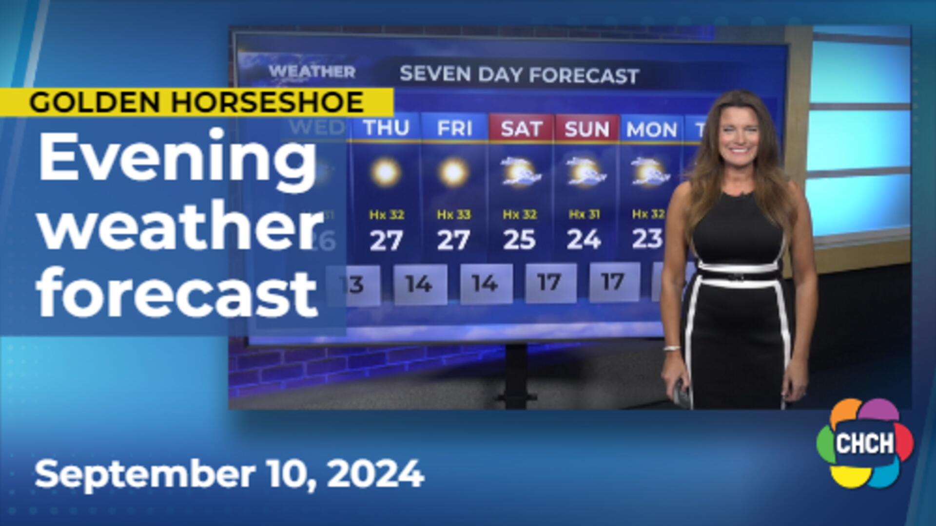 Evening weather forecast for September 10, 2024