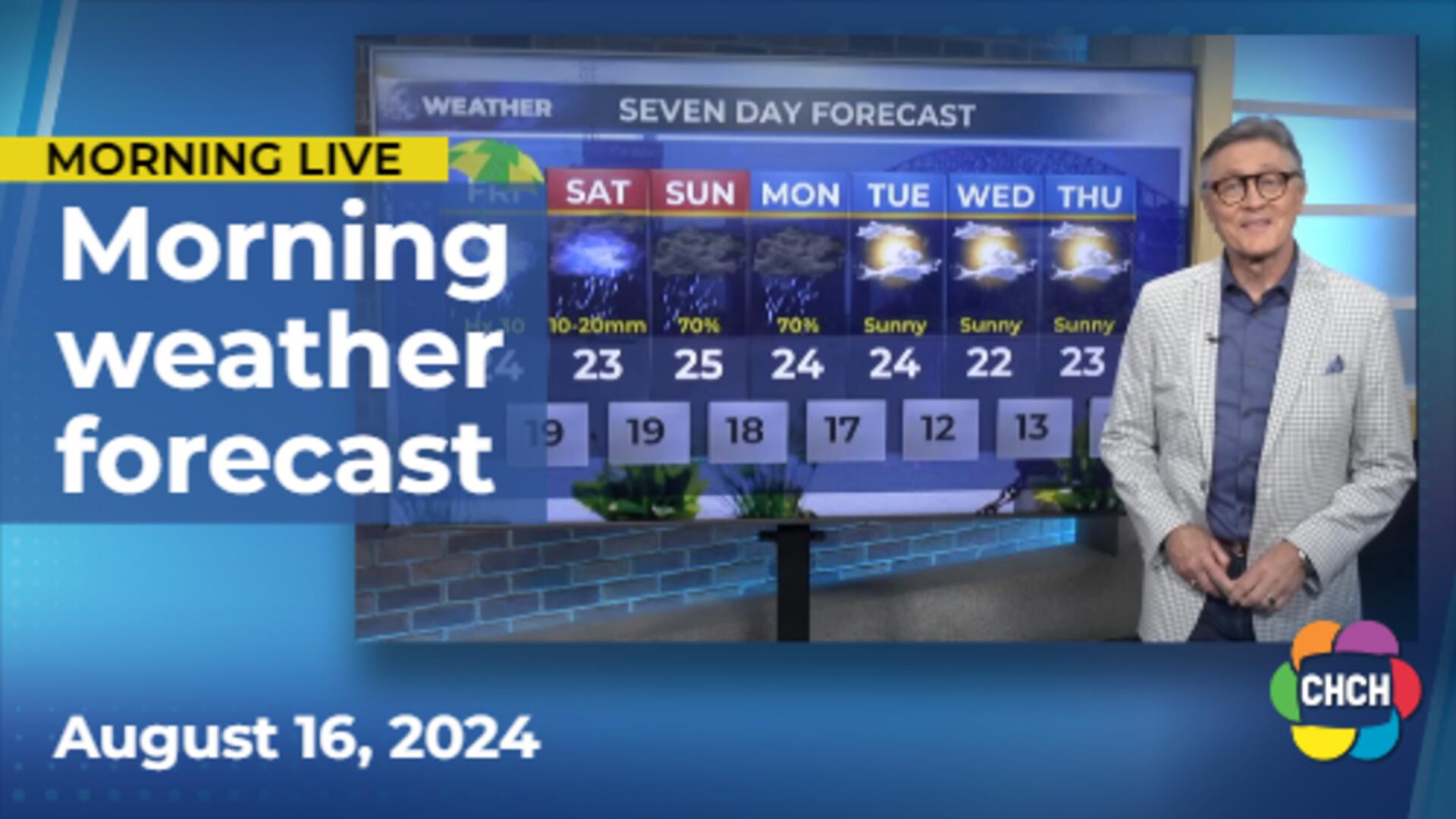 Morning weather forecast for August 16, 2024