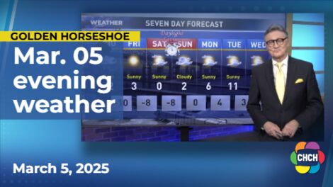 Evening weather forecast for March 5, 2025