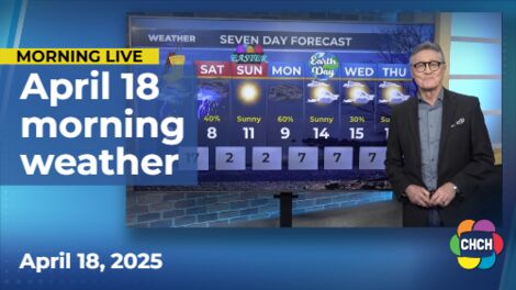 Morning weather forecast for April 18, 2025