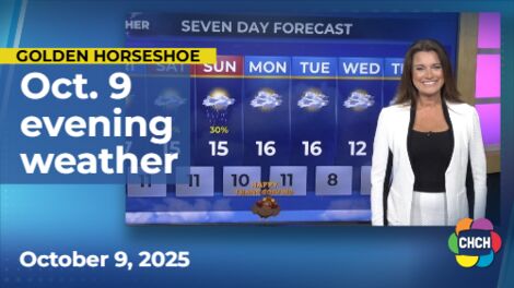 Evening weather forecast for Oct. 9