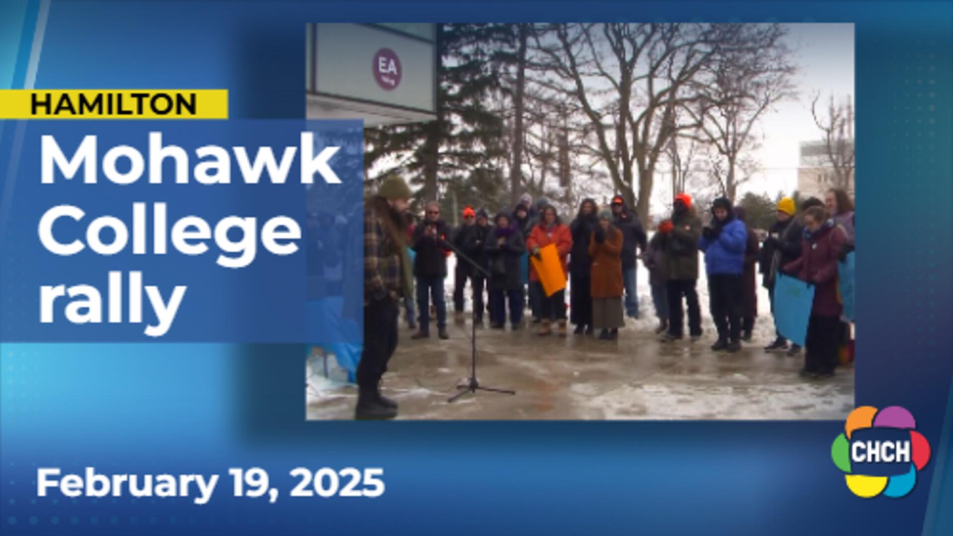 Rally at Mohawk College for underfunding concerns
