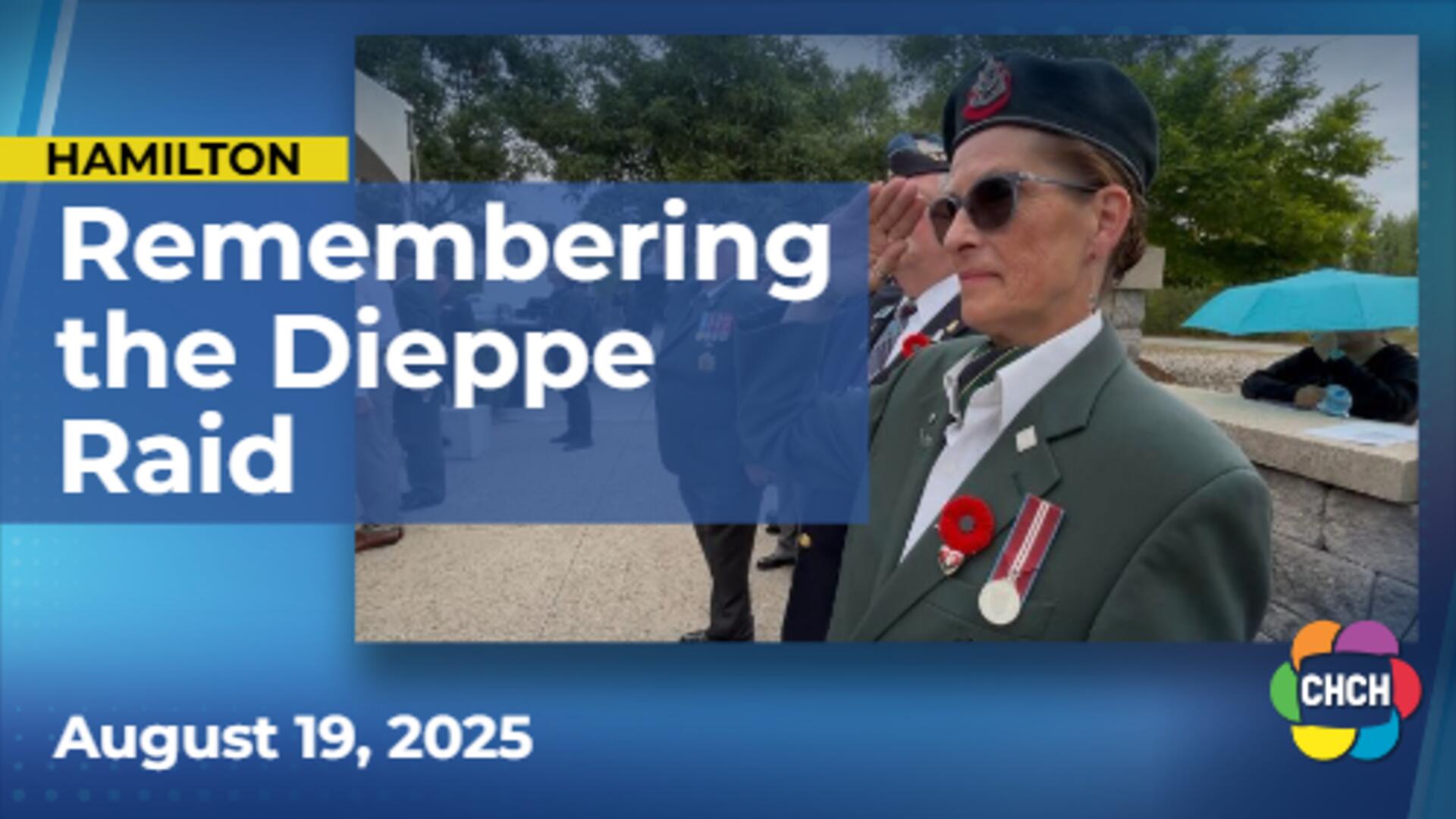 Veterans honoured at Hamilton service on anniversary of 1942 Dieppe Raid