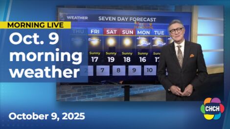 Morning weather forecast for Oct.  9, 2025