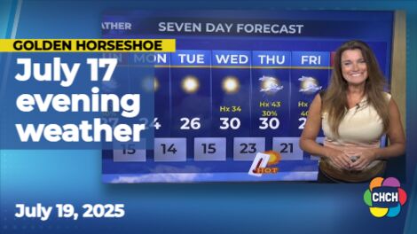Evening weather forecast for July 19, 2025