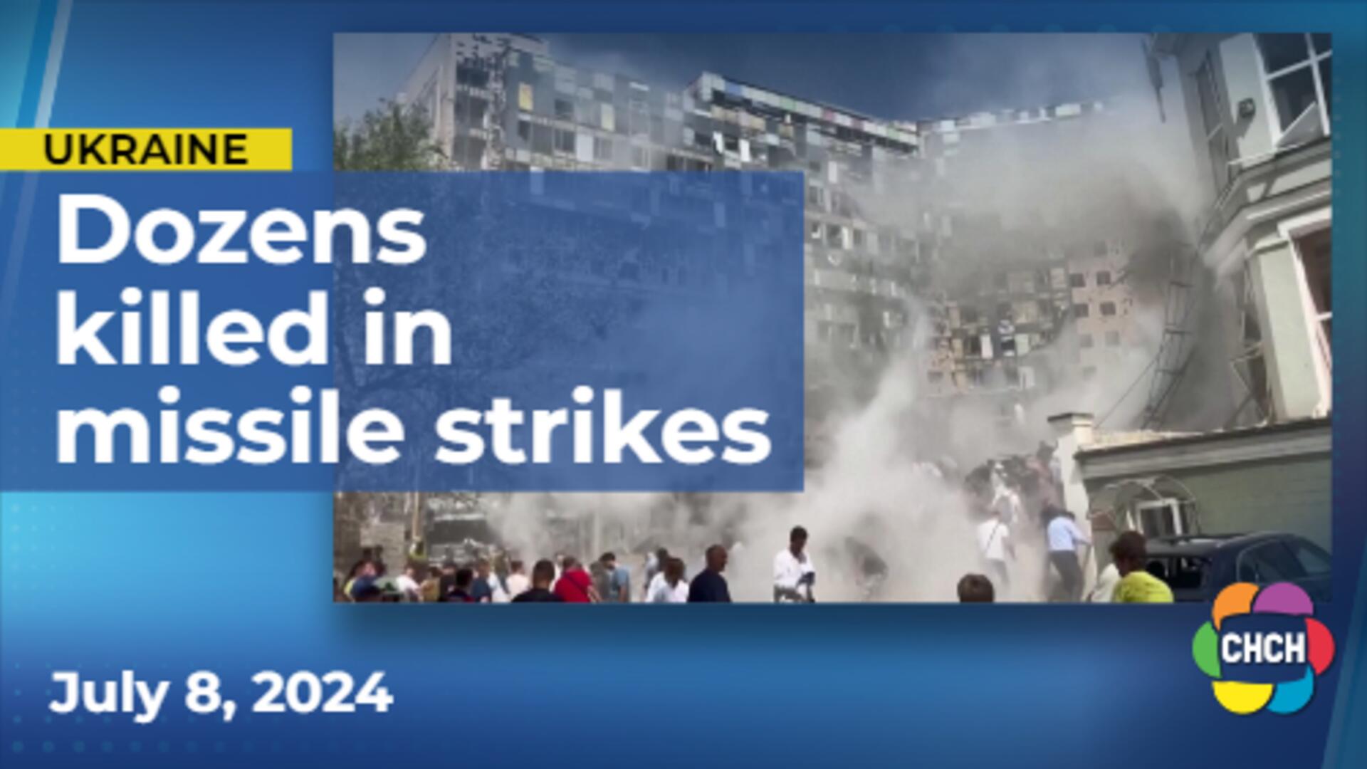 Children's hospital among infrastructure struck by Russian airstrike in Ukraine