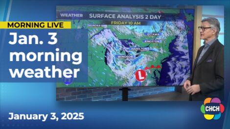 Morning weather forecast for January 3, 2025
