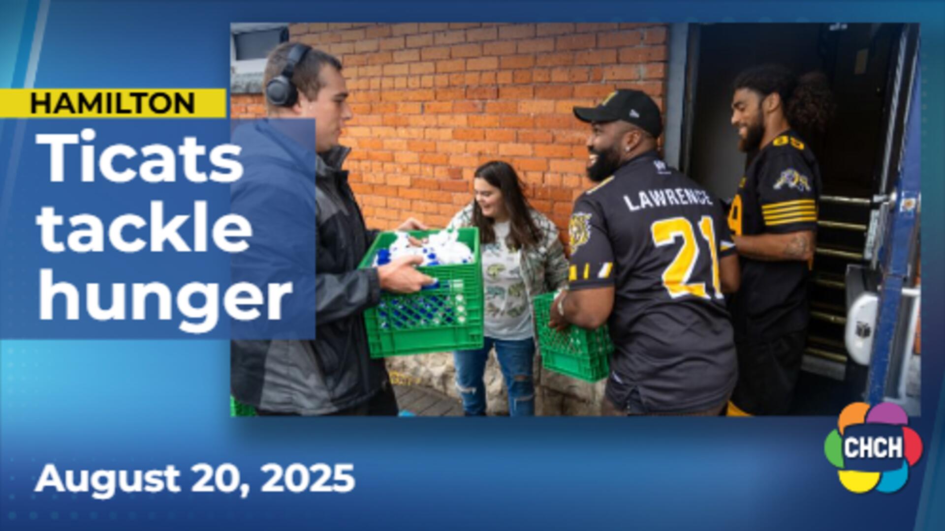 Hamilton Ticats team up with Purolator to tackle hunger