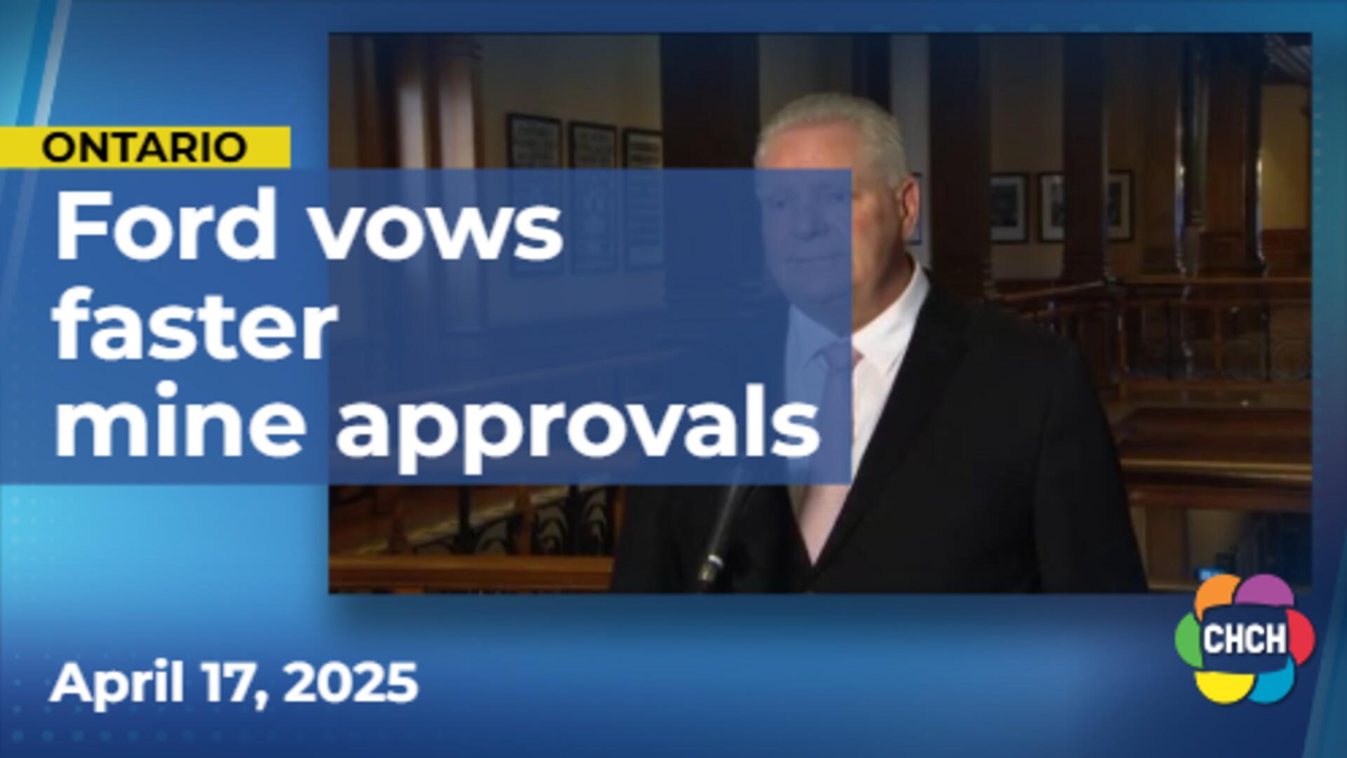 Premier Ford tables legislation to fast-track mining development in Ontario