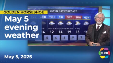 Evening weather forecast for May 5, 2025