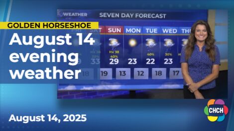 Evening weather forecast for August 14, 2025